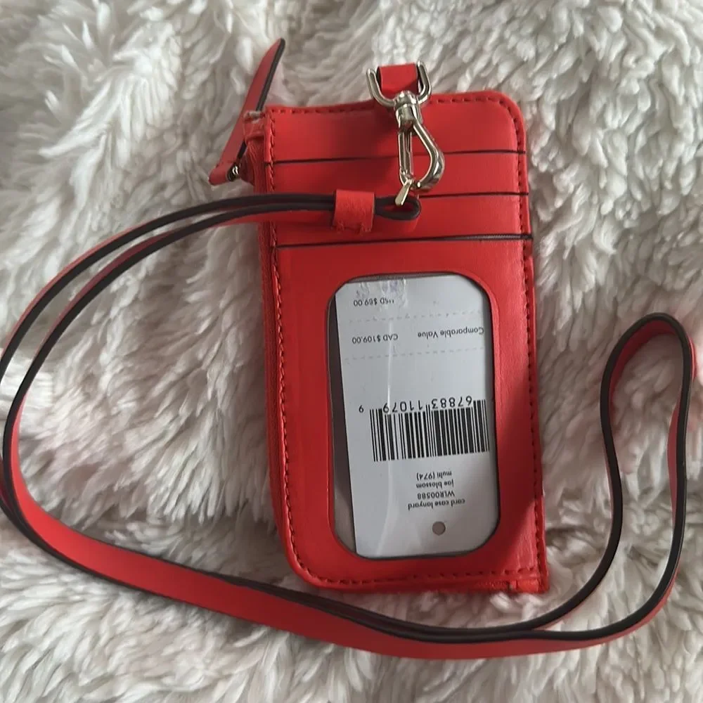 Kate Spade ♠️ Card Case Lanyard
